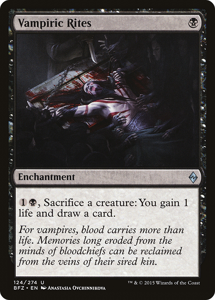 Vampiric Rites (BFZ-124) - Battle for Zendikar Foil