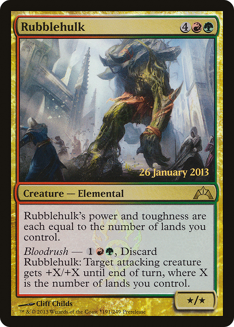 Rubblehulk (PRE-191) - Gatecrash Promos Foil