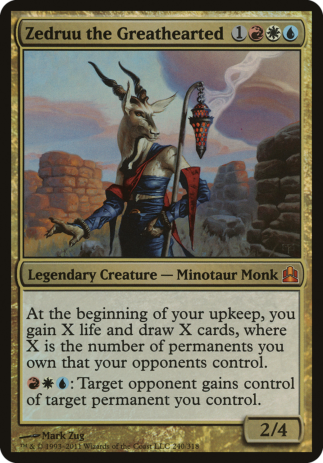 Zedruu the Greathearted (Commander) (OVER-) - Commander 2011 Oversized Foil