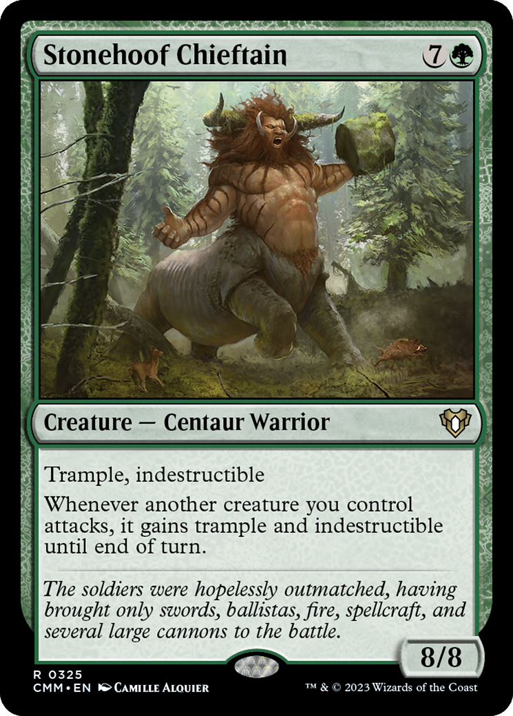 Stonehoof Chieftain (CMM-325) - Commander Masters