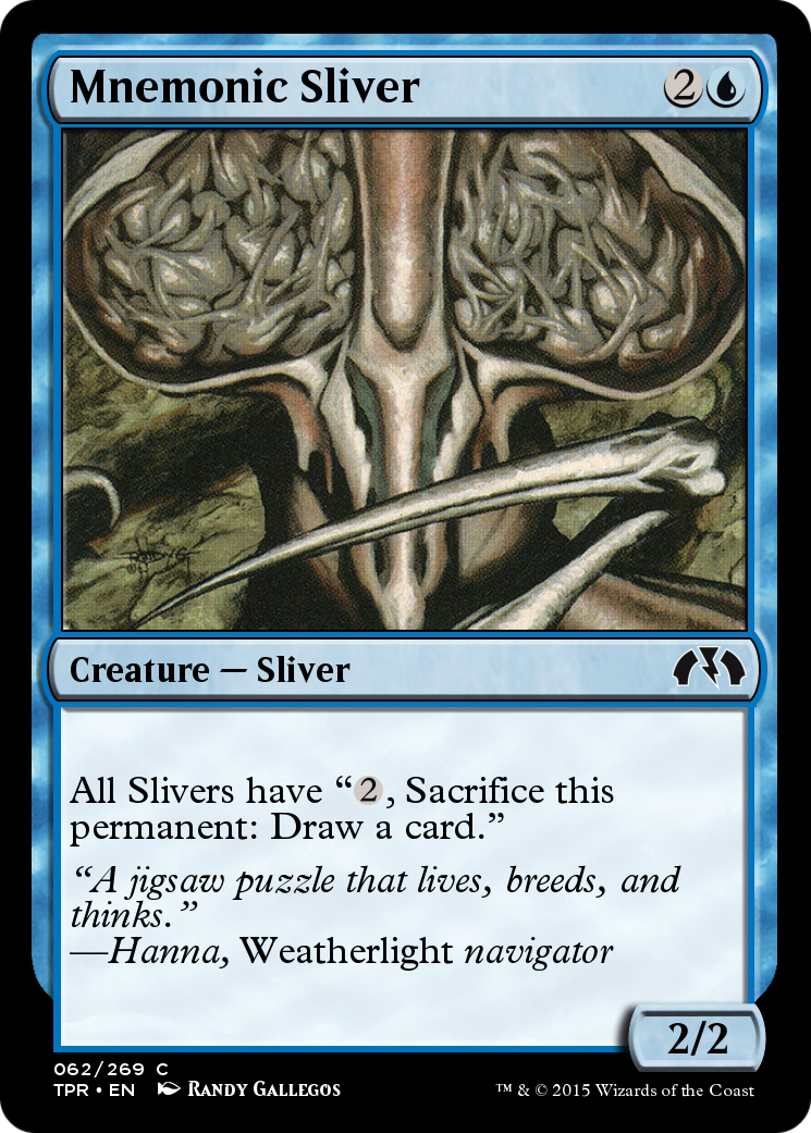 Mnemonic Sliver (TPR-062) - Tempest Remastered Foil
