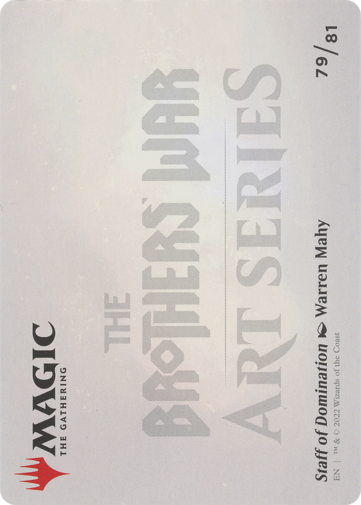 Staff of Domination // Staff of Domination (ABRO-079) - The Brothers' War Art Series (Borderless)