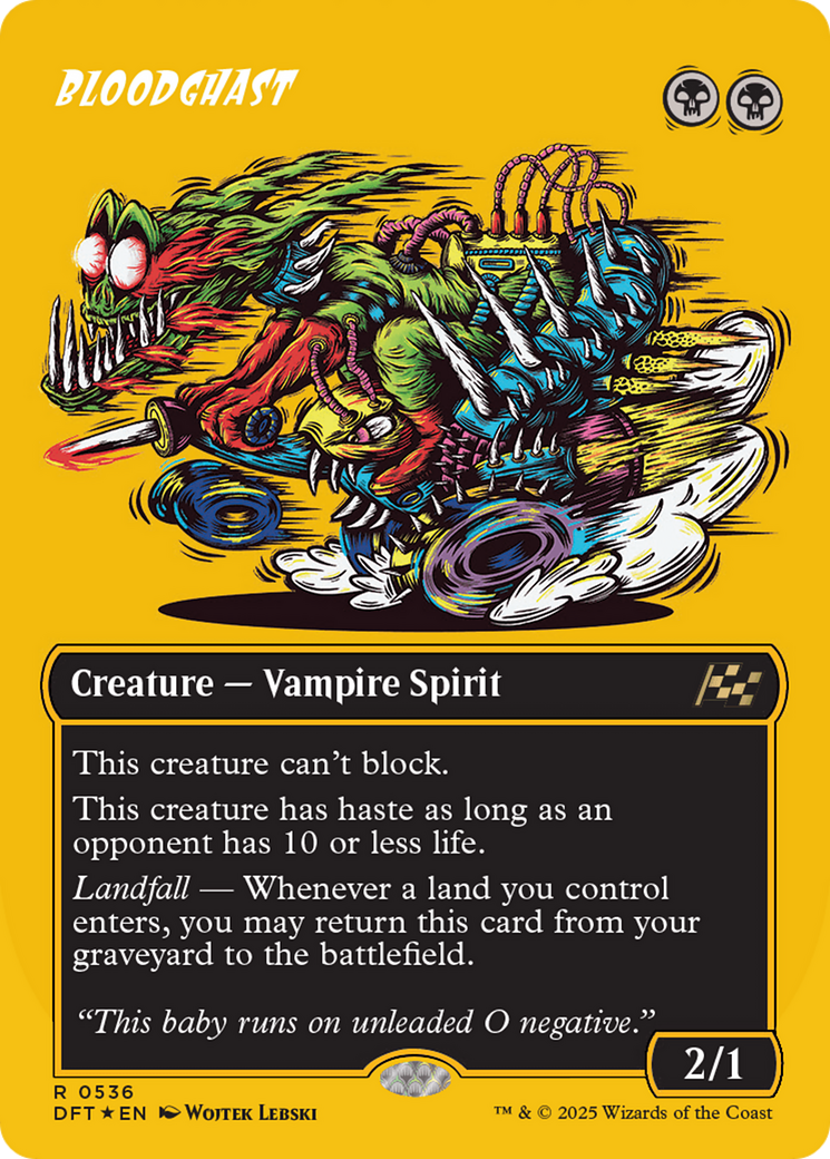Bloodghast (Borderless) (First-Place Foil) (DFT-536) - Aetherdrift (Borderless) Foil