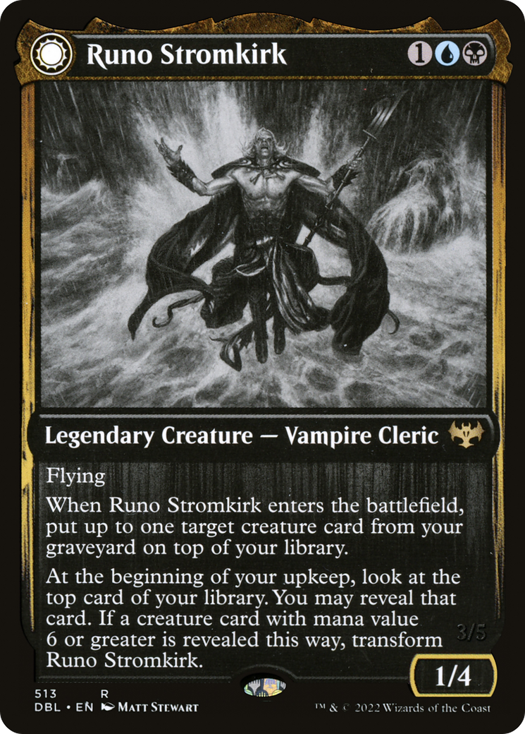 Runo Stromkirk (DBL-513) - Innistrad: Double Feature: (Double Faced Transform)