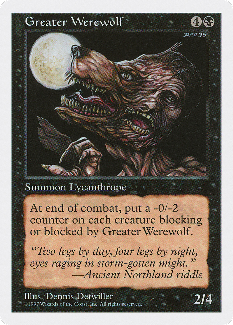 Greater Werewolf (5ED-) - Fifth Edition