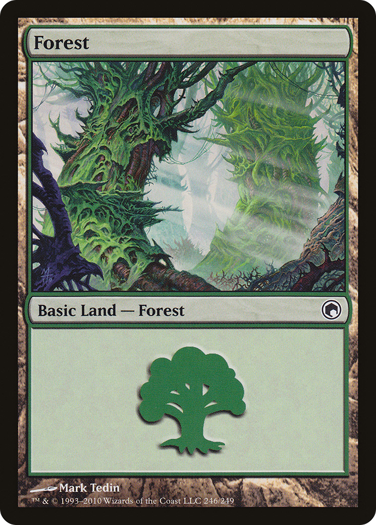 Forest (246) (SOM-246) - Scars of Mirrodin Foil