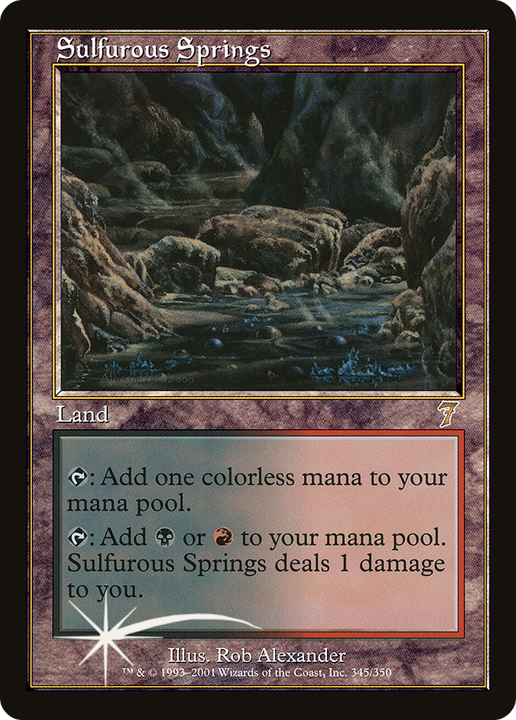 Sulfurous Springs (7ED-345) - 7th Edition Foil