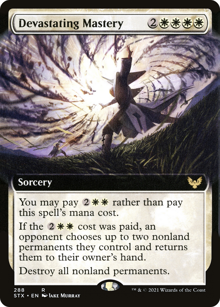 Devastating Mastery (Extended Art) (STX-288) - Strixhaven: School of Mages: (Extended Art) Foil