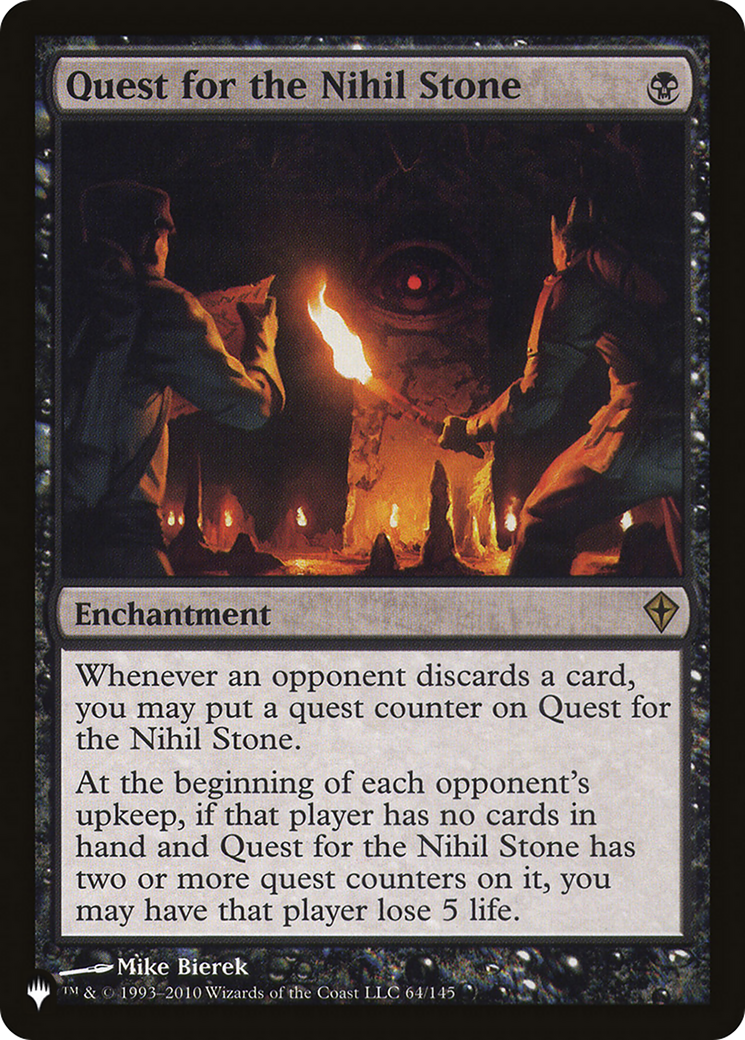 Quest for the Nihil Stone (LIST-64/145) - The List