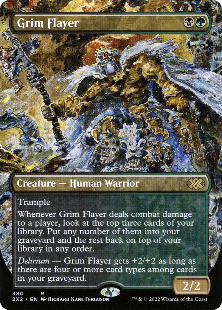 Grim Flayer (Borderless) (2X2-380) - Double Masters 2022 (Borderless) Foil