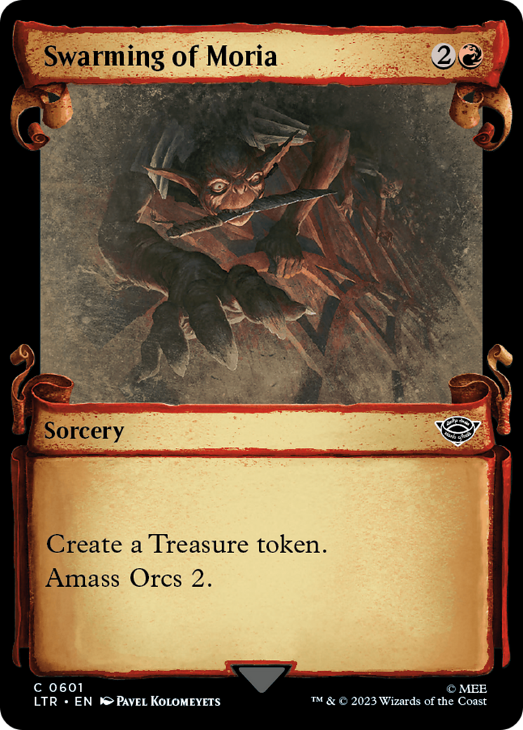Swarming of Moria (Showcase Scrolls) (LTR-601) - The Lord of the Rings: Tales of Middle-earth: (Showcase) Foil