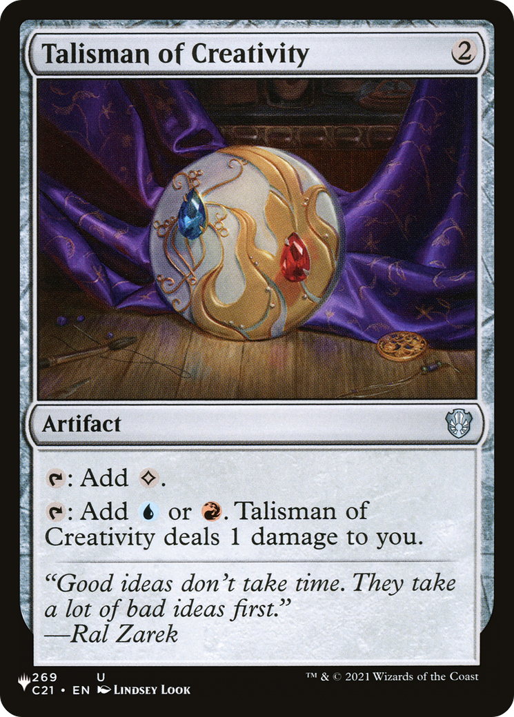 Talisman of Creativity (LIST-269) - The List