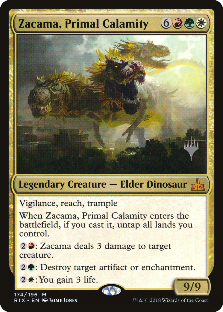 Zacama, Primal Calamity (PPM20-174) - Rivals of Ixalan Promos Foil