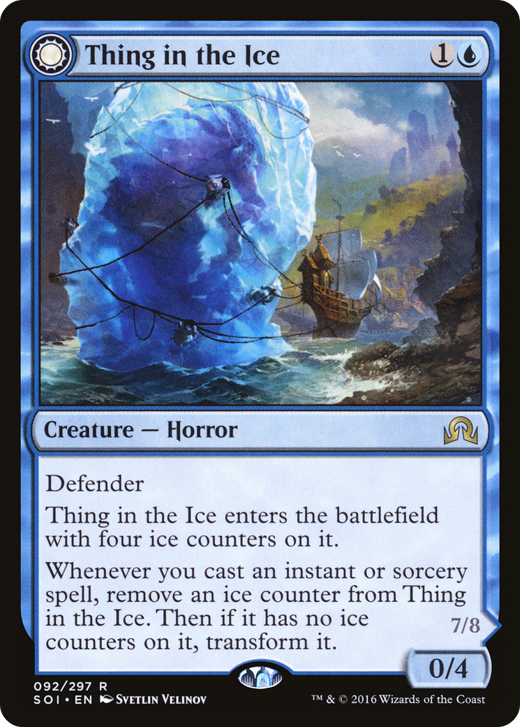 Thing in the Ice (SOI-092) - Shadows over Innistrad: (Double Faced Transform) Foil