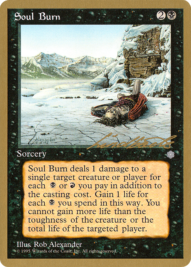Soul Burn - 1996 Leon Lindback (ICE) (WCD-) - Pro Tour Collector Set