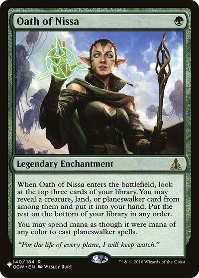 Oath of Nissa (LIST-140/184) - The List