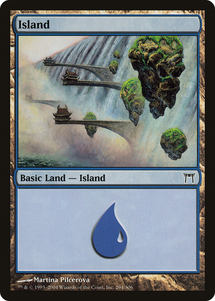 Island (294) (CHK-294) - Champions of Kamigawa Foil