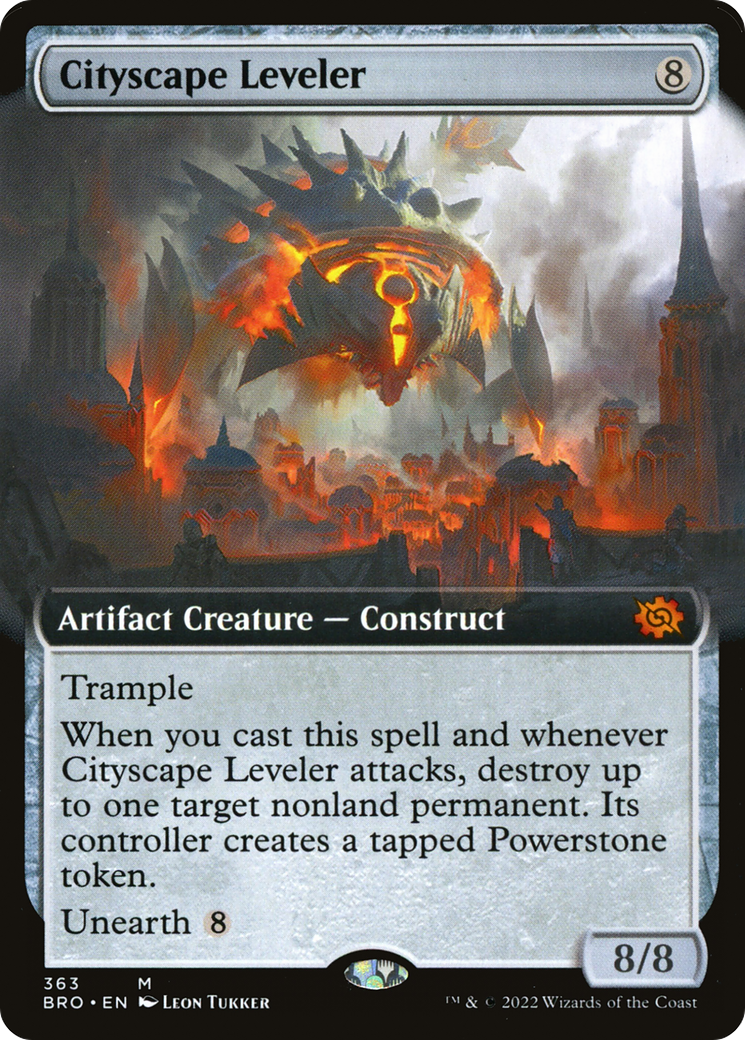 Cityscape Leveler (Extended Art) (BRO-363) - The Brothers' War: (Extended Art) Foil
