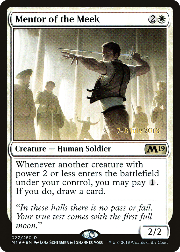 Mentor of the Meek (PRE-027) - Core Set 2019 Promos Foil