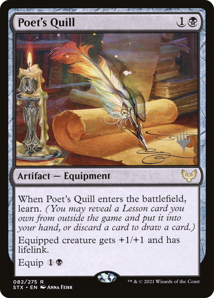 Poet's Quill (PPSTX-082) - Strixhaven: School of Mages Promos