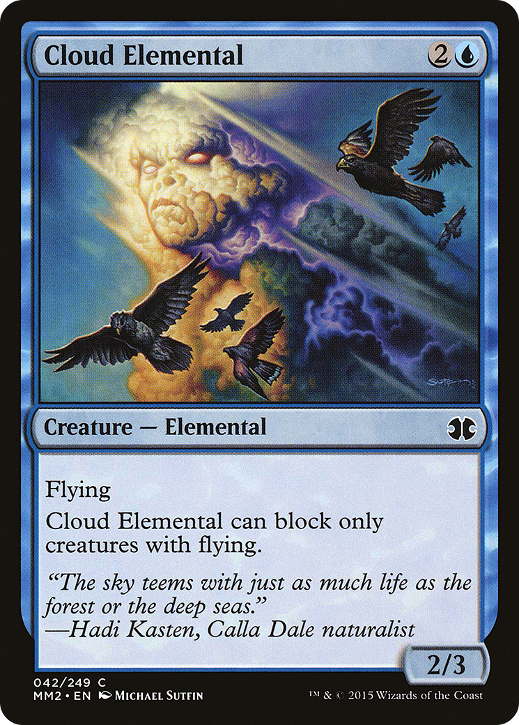 Cloud Elemental (MM2-042) - Modern Masters 2015 Foil