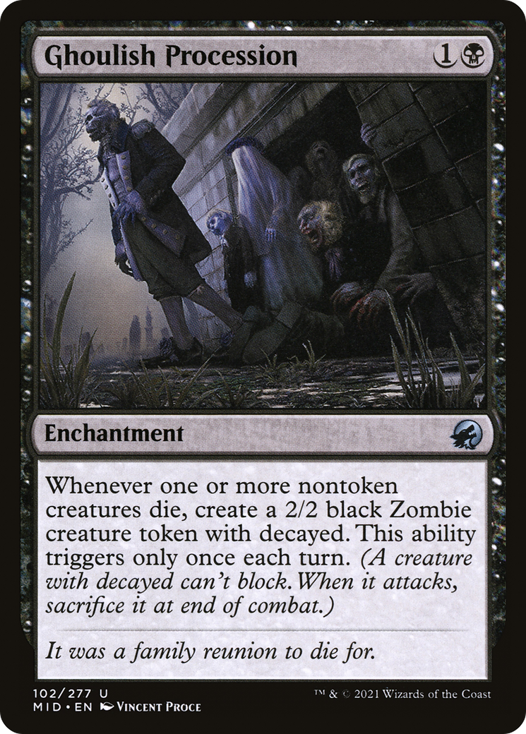 Ghoulish Procession (MID-102) - Innistrad: Midnight Hunt
