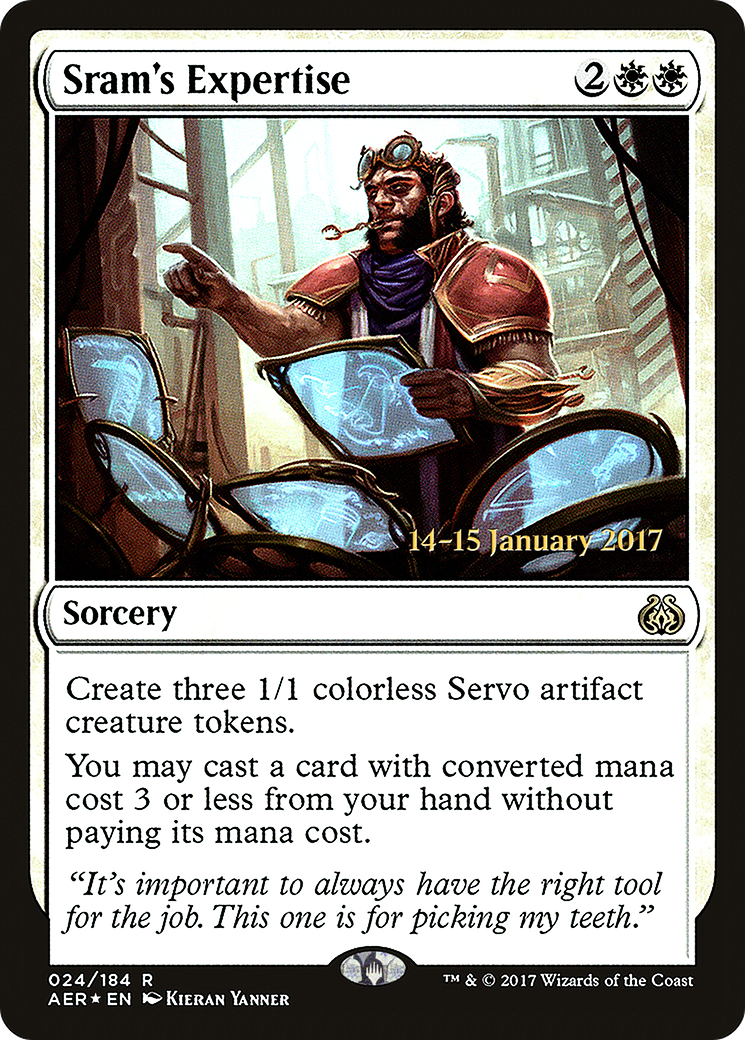 Sram's Expertise (PRE-024) - Aether Revolt Promos Foil