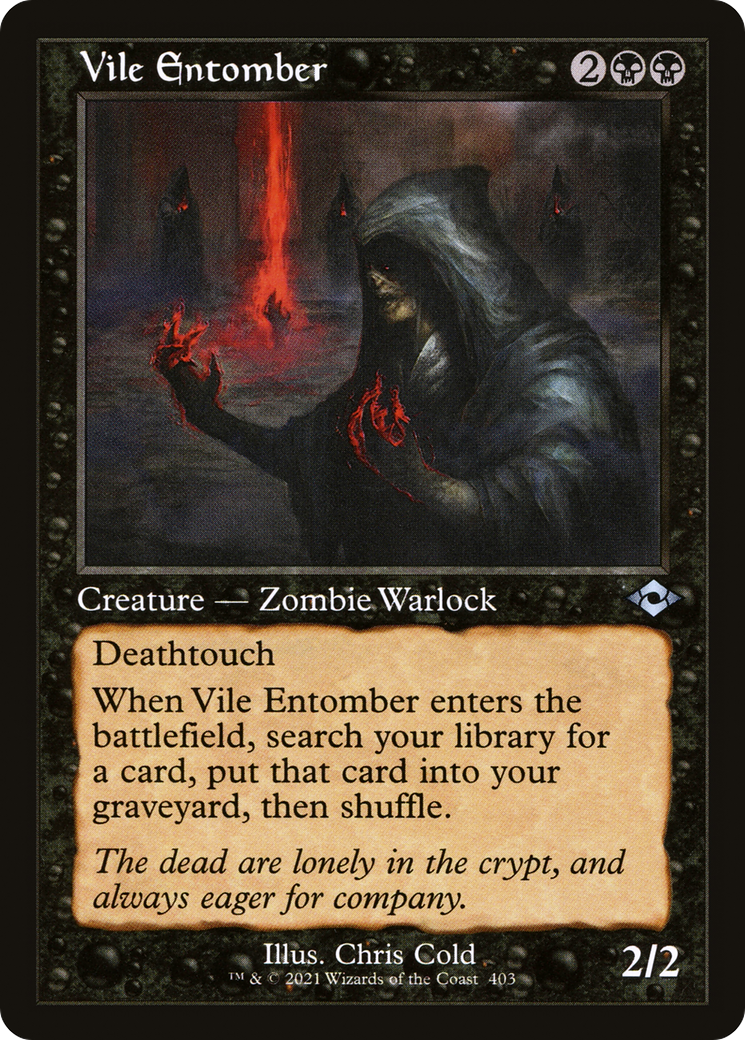 Vile Entomber (Retro Frame) (MH2-403) - Modern Horizons 2 Etched Foil