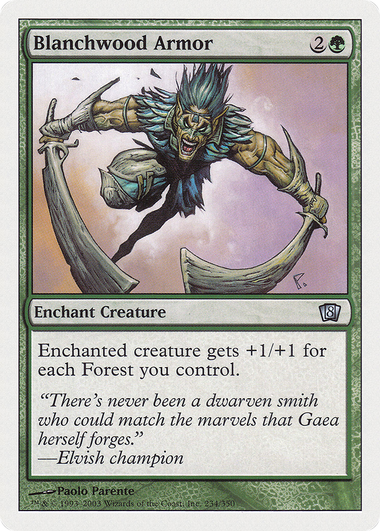 Blanchwood Armor (8ED-234) - 8th Edition Foil