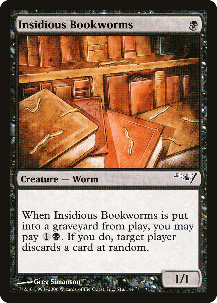 Insidious Bookworms (CTD-51A) - Coldsnap Theme Decks
