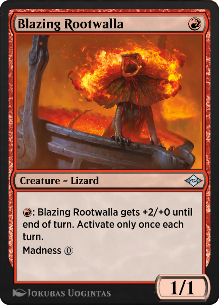 Blazing Rootwalla (J21-418) - Jumpstart: Historic Horizons