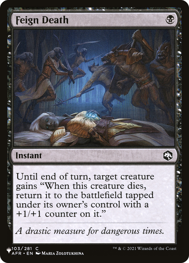 Feign Death (LIST-103/281) - The List