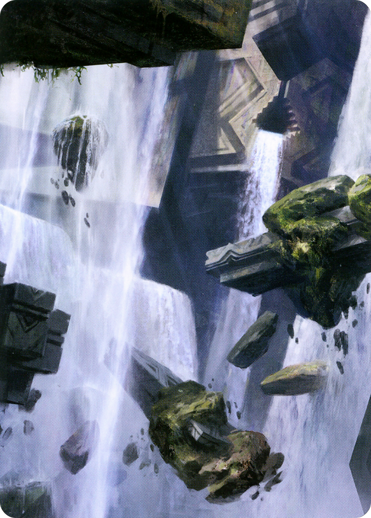 Island // Island (AZNR-010) - Zendikar Rising Art Series (Borderless) Foil
