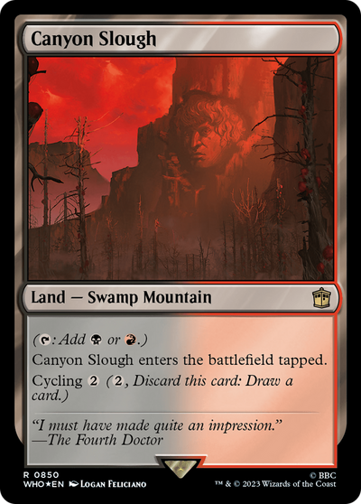 Canyon Slough (Surge Foil) (WHO-850) - Doctor Who Foil