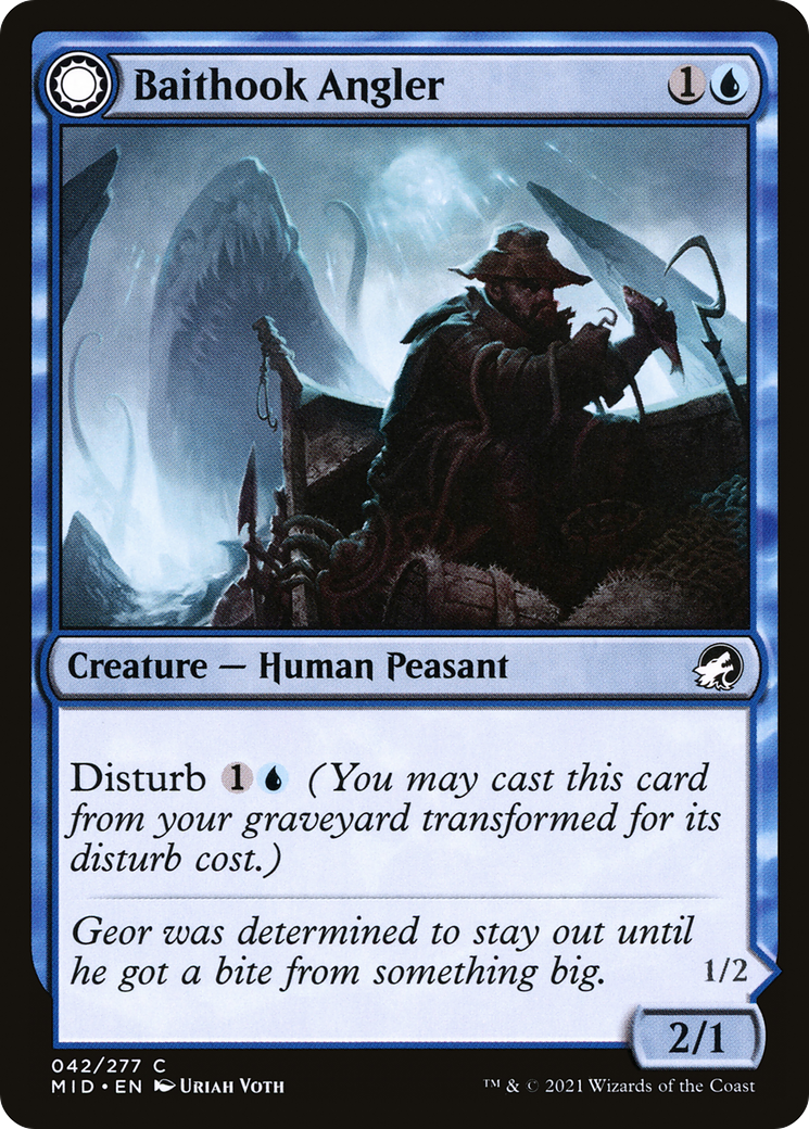 Baithook Angler (MID-042) - Innistrad: Midnight Hunt: (Double Faced Transform)
