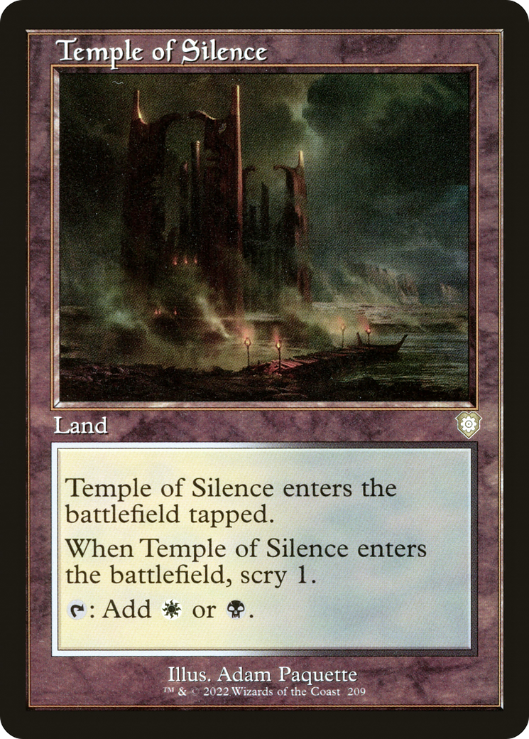 Temple of Silence (Retro Frame) (BRC-209) - The Brothers' War Commander