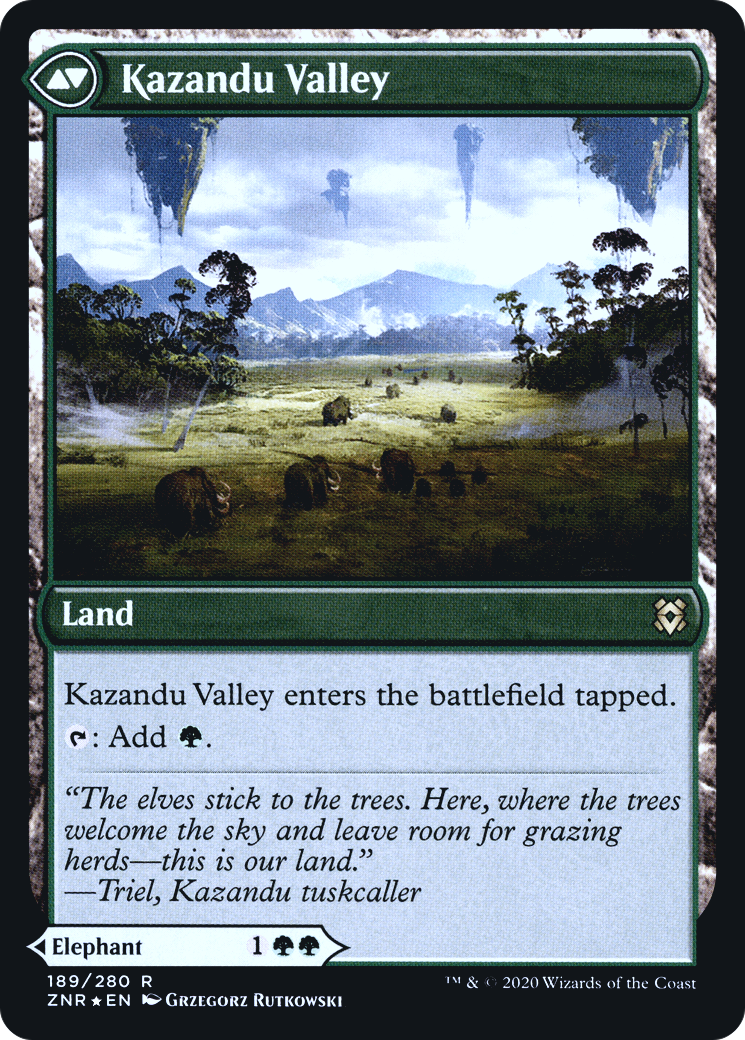 Kazandu Mammoth (PRE-189) - Zendikar Rising Promos Foil