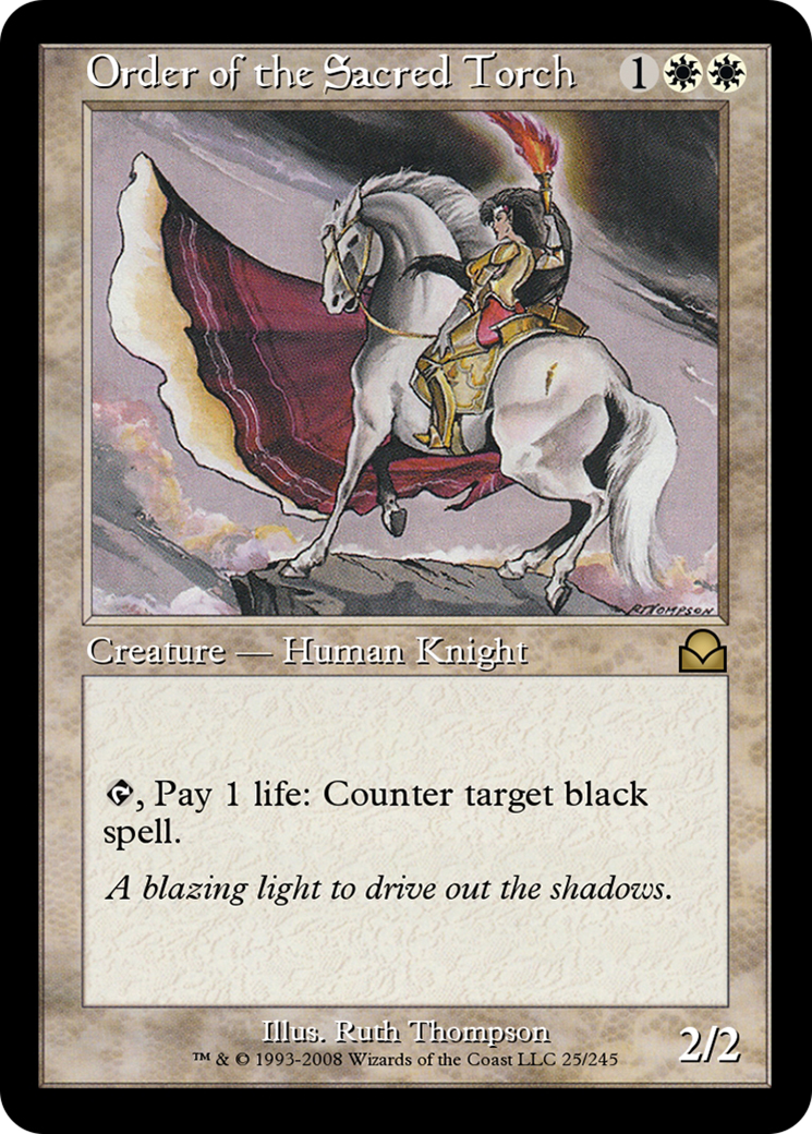 Order of the Sacred Torch (ME2-025) - Masters Edition II Foil