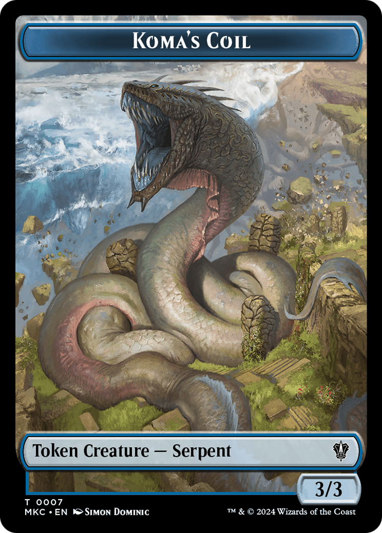 Koma's Coil (TMKC-007) - Murders at Karlov Manor Commander Tokens Foil