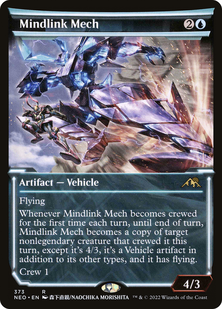 Mindlink Mech (Showcase) (NEO-373) - Kamigawa: Neon Dynasty: (Showcase)
