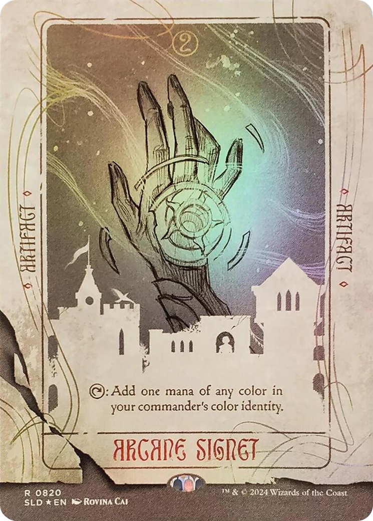 Arcane Signet (0820) (Rainbow Foil) (SLD-820) - Secret Lair Drop (Borderless) Foil