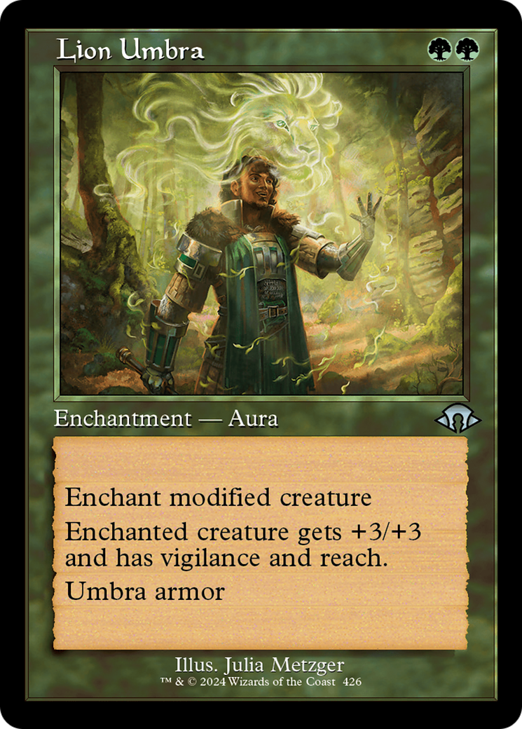 Lion Umbra (Retro Frame) (MH3-426) - Modern Horizons 3 Foil