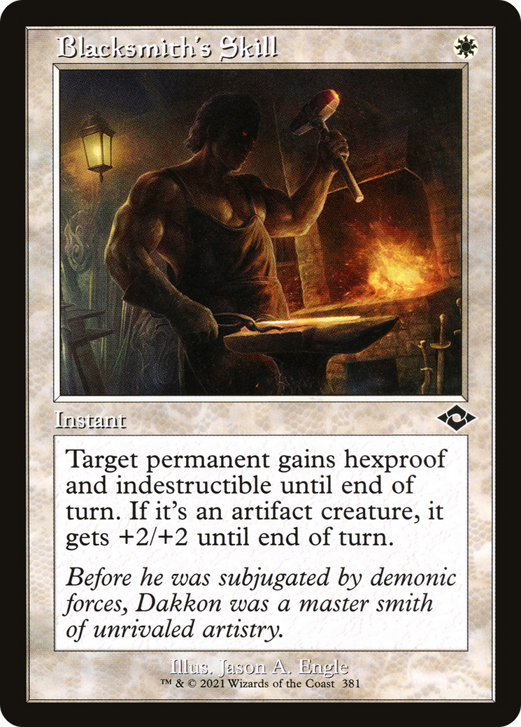 Blacksmith's Skill (Retro Frame) (MH2-381) - Modern Horizons 2 Etched Foil