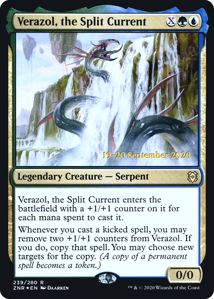 Verazol, the Split Current (PRE-239) - Zendikar Rising Promos Foil