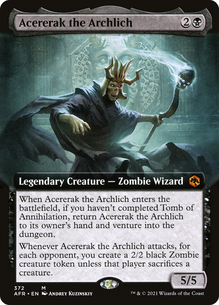 Acererak the Archlich (Extended Art) (AFR-372) - Adventures in the Forgotten Realms: (Extended Art)