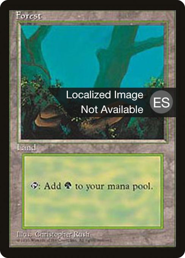 Forest (A) (4BB-177) - Fourth Edition Foreign Black Border