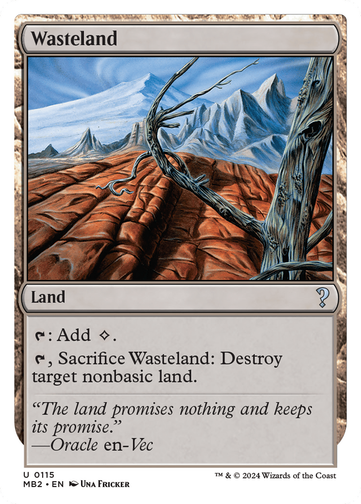 Wasteland (White Border) (MB2-115) - Mystery Booster 2