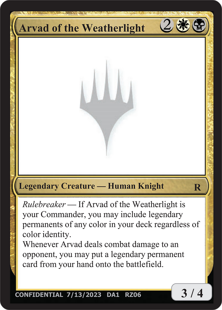 Arvad of the Weatherlight (UNK-RZ06A) - Unknown Event