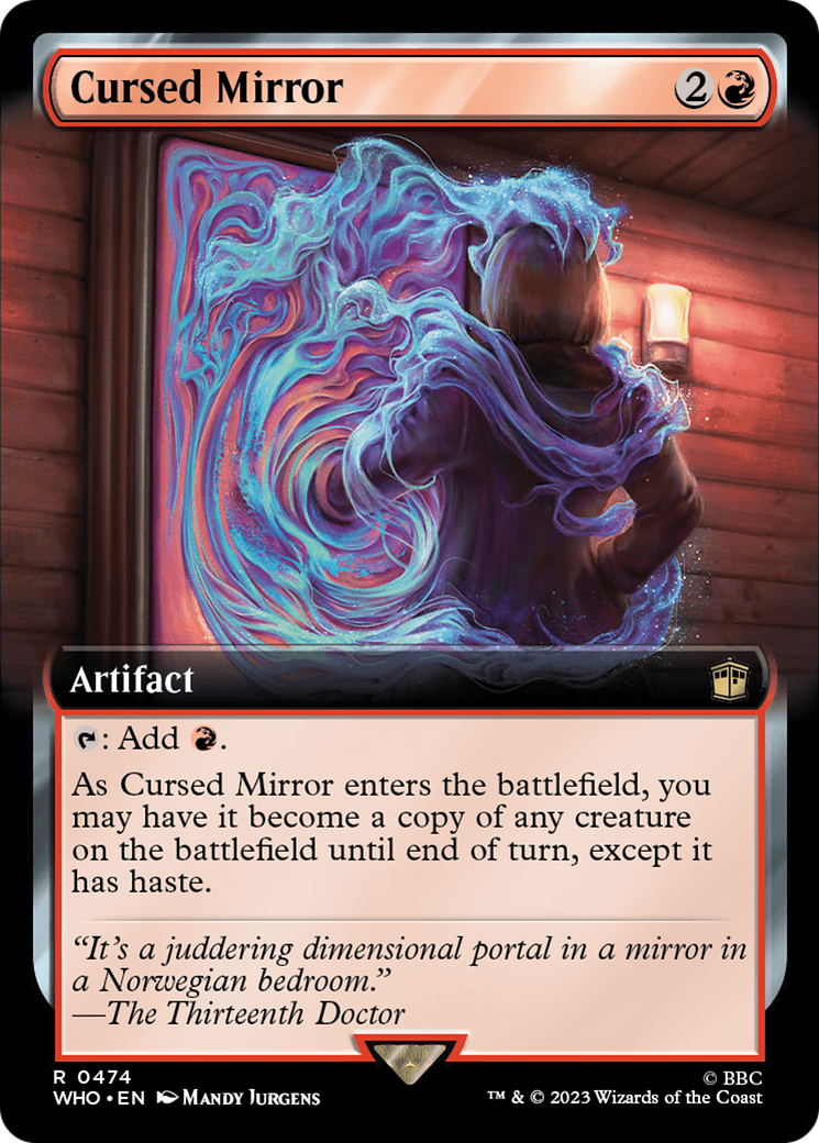 Cursed Mirror (Extended Art) (WHO-474) - Doctor Who: (Extended Art) Foil