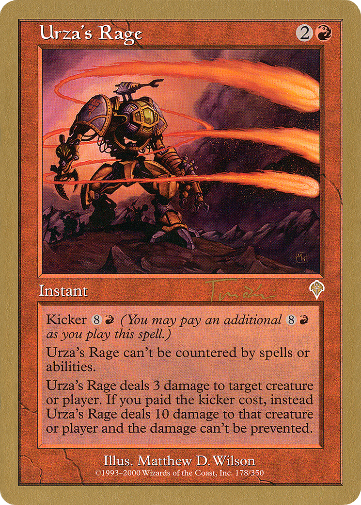 Urza's Rage - 2001 Jan Tomcani (INV) (WCD-) - World Championship Decks 2001